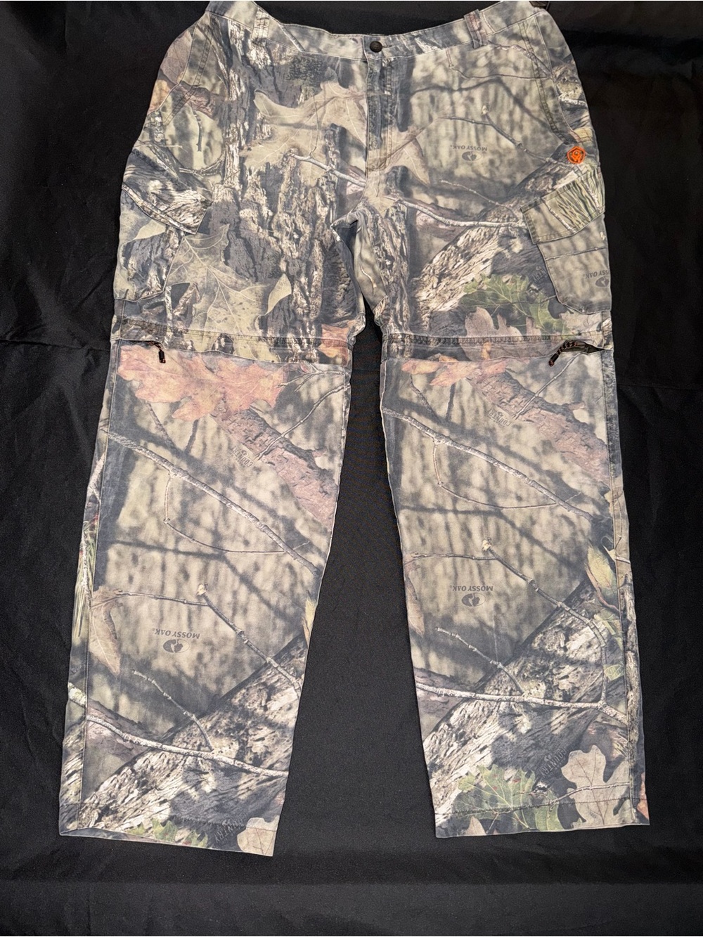 Game Winner Mossy Oak Country Camo Convertible Zip Off Cargo Pants Men’s 2XL